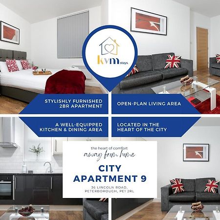 Kvm - City Apartment 9 - Contractors - Town Centre By Kvm Stays Peterborough Ngoại thất bức ảnh